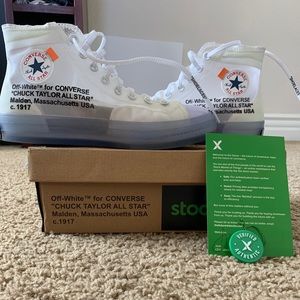Off-White Vulcanized Chuck Taylor Size 10